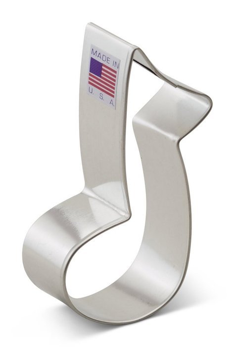Ann Clark Music Note Cookie Cutter - 3.5 Inches - Tin Plated Steel