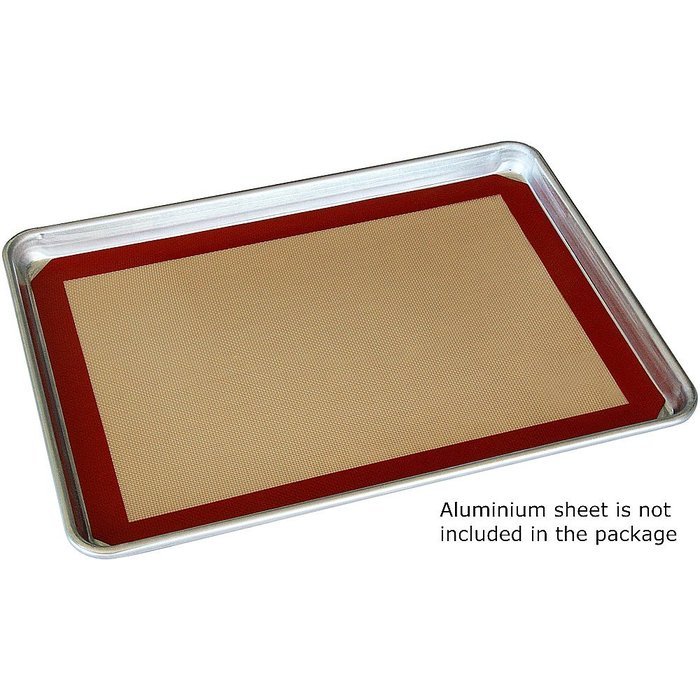 Silicone Baking Mat - Set of 2 Half Sheets - Non Stick Silicon Liner for Bake Pans & Rolling (16.5" x 11.6") N3