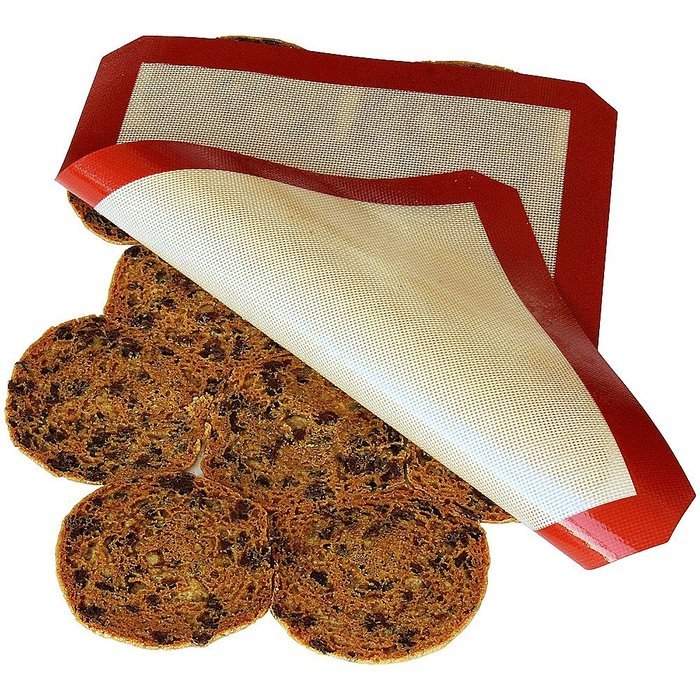 Silicone Baking Mat - Set of 2 Half Sheets - Non Stick Silicon Liner for Bake Pans & Rolling (16.5" x 11.6") N8