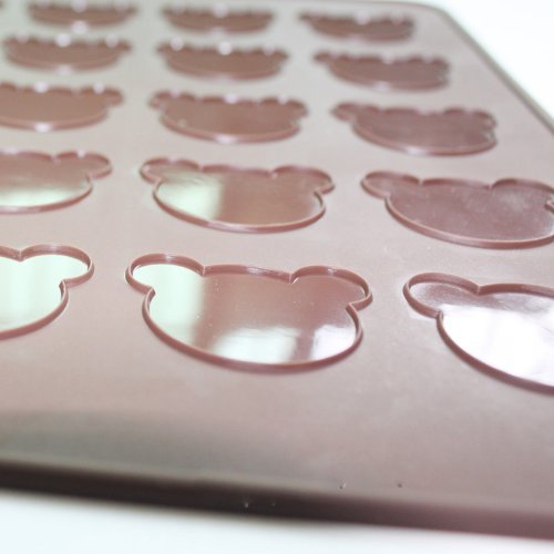 X-Haibei Silicone Macaroon Macaron Mat Homemade Baking Pastry Cookies Sheet DIY Bear N2