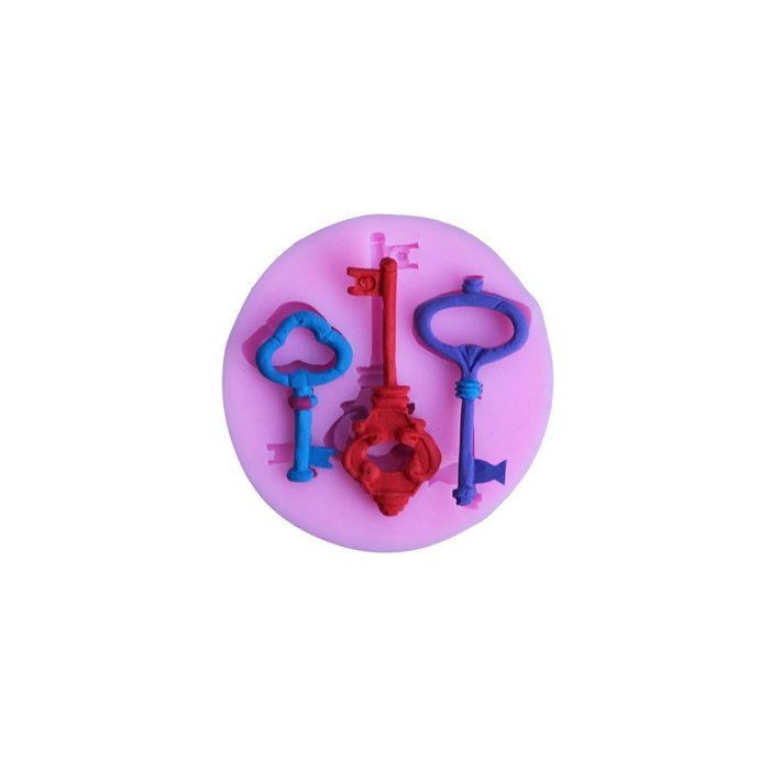 Cutoy Key Design Silicone Cake Fondant Chocolete Jello Soap Candy Gum Paste Molds Clay Moulds DIY Decorating Tools