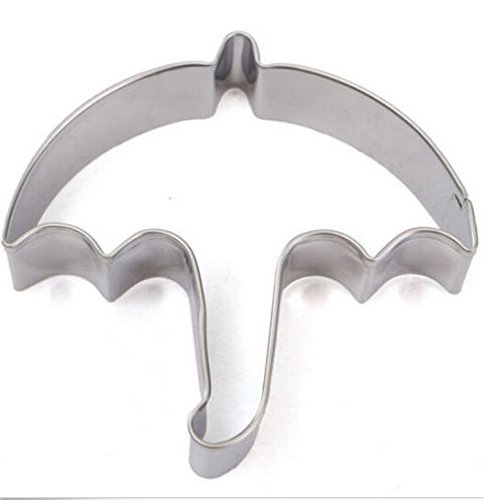 FD3029 Stainless Steel Umbrella Chocolate Cookie Cutter Fondant Cake DIY Mold N3