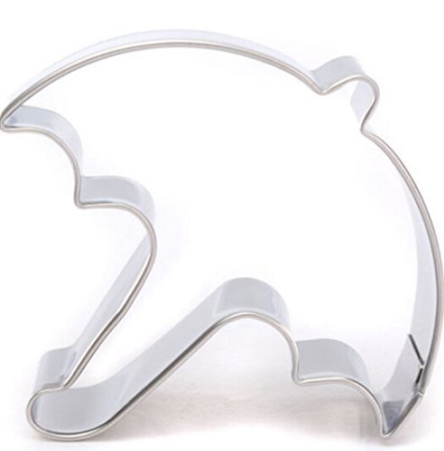 FD3029 Stainless Steel Umbrella Chocolate Cookie Cutter Fondant Cake DIY Mold N4