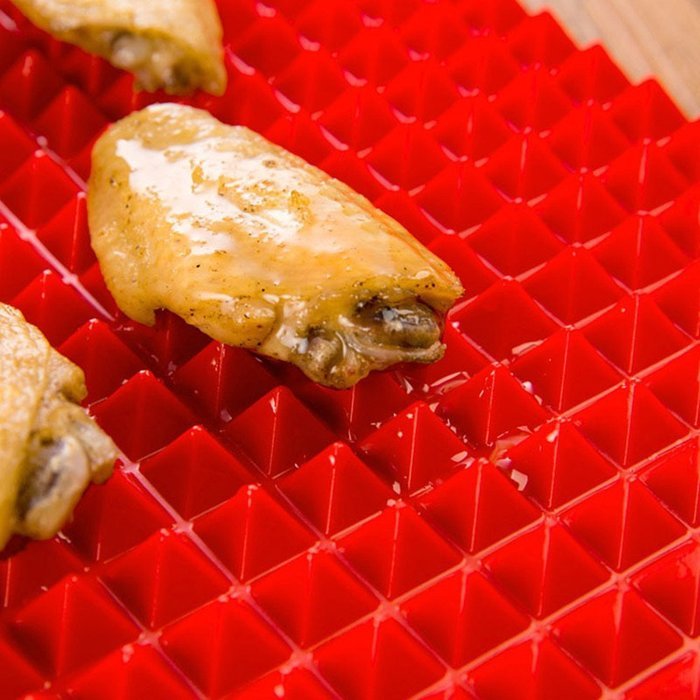 Silicone Non-stick Healthy Cooking Baking Mat with Pyramid Surface-16 Inches X 11.5 Inches N5