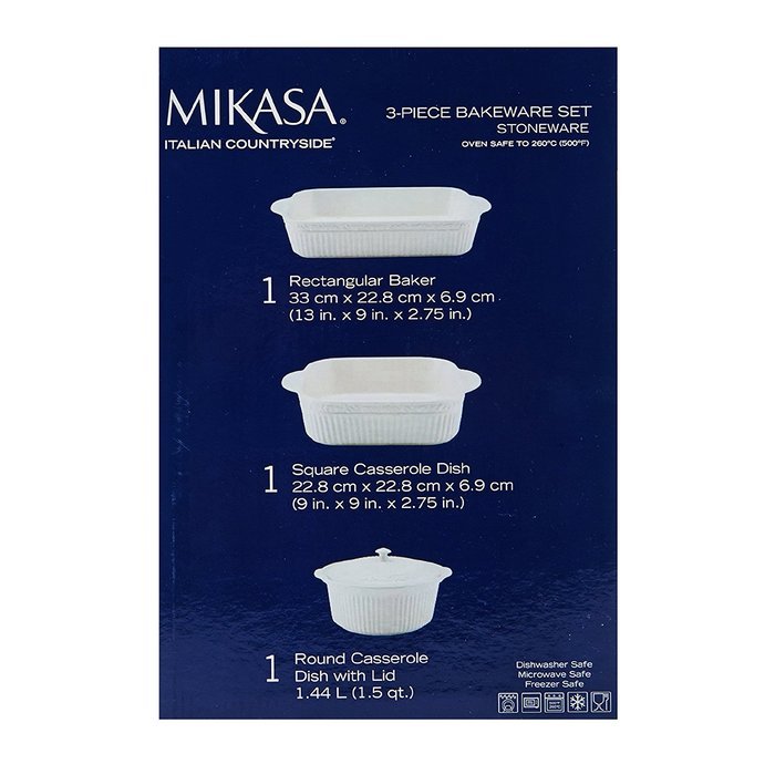 Mikasa Italian Countryside 3-Piece Bakeware Set N7
