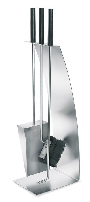 Blomus 4 pc Fireplace set, Bow Front