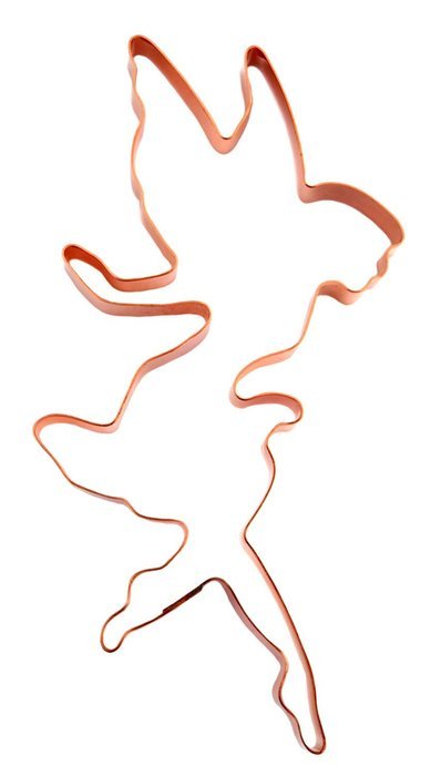 Large Flying Pixie Fairy Copper Cookie Cutter