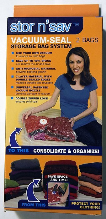 Stor N' Sav 3 Piece Vacuum Storage Bags Combo Set