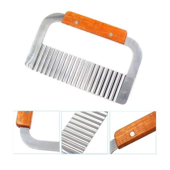 Biowow Rectangular Silicone Cake Soap + Wavy Stainless Steel Soap Cutter N2