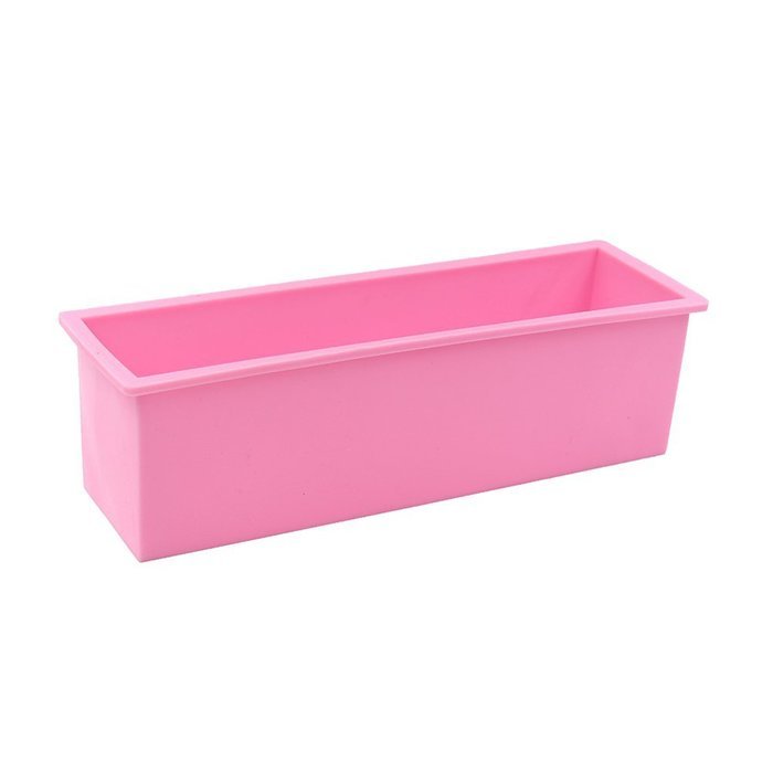 Biowow Rectangular Silicone Cake Soap + Wavy Stainless Steel Soap Cutter N5