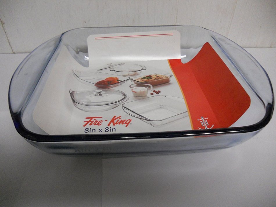 Fire - King Anchor Hocking 8 x 8 inch Squre Baking Dish Saphire