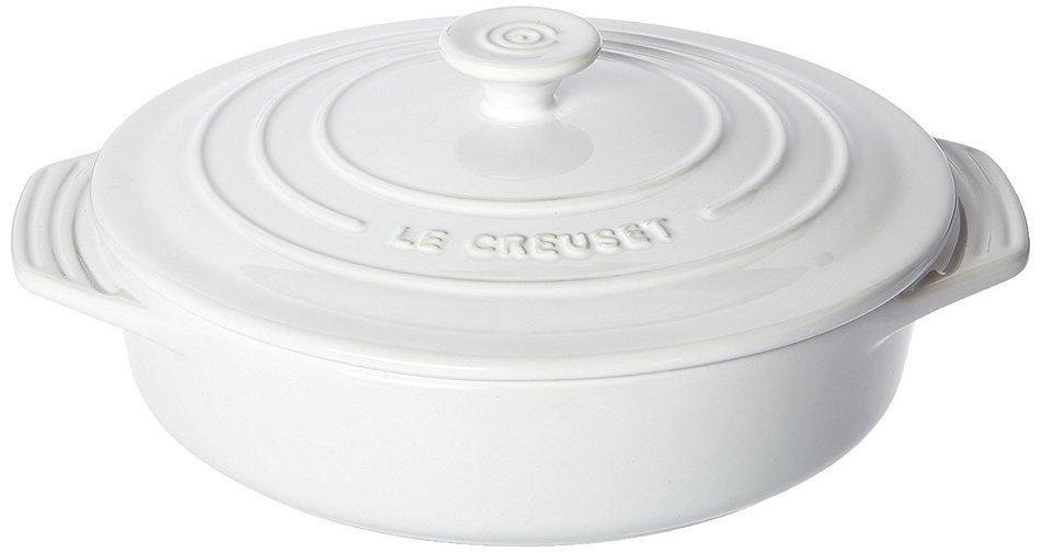 Le Creuset Stoneware Covered Round Casserole, 9.5-Inch, Caribbean N2