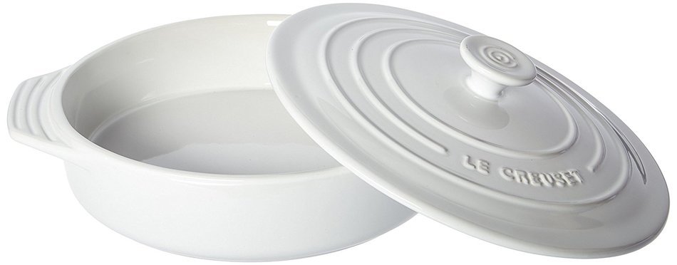 Le Creuset Stoneware Covered Round Casserole, 9.5-Inch, Caribbean N3