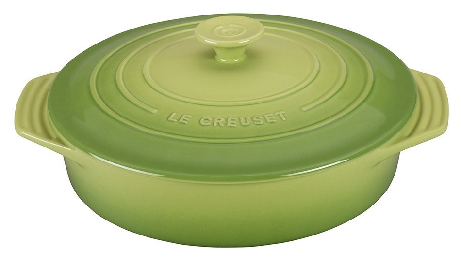 Le Creuset Stoneware Covered Round Casserole, 9.5-Inch, Caribbean N4