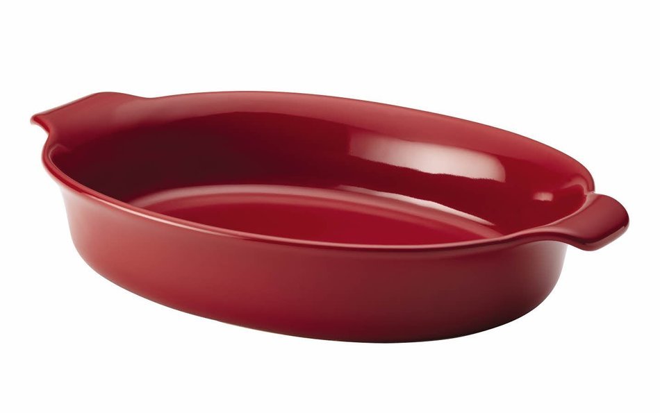 Anolon Vesta Stoneware 3-Quart Oval Au Gratin, Baltic Blue N3
