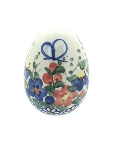 Polish Pottery Garden Butterfly Small Decorated Egg