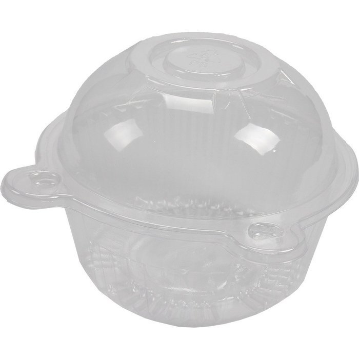 vanki 50 pcs Plastic Individual Cupcake Muffin Dome Holders Cases