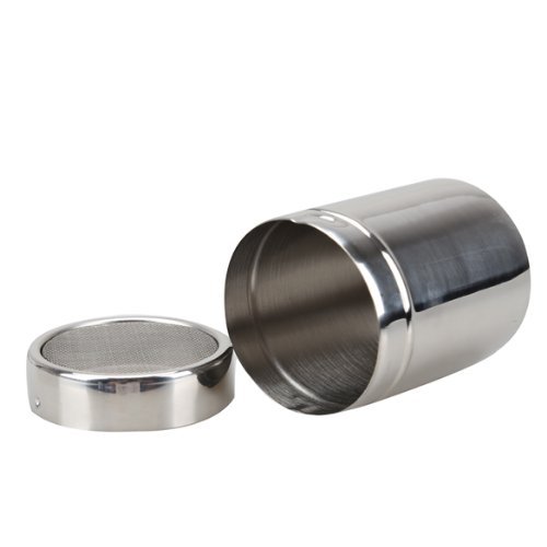 Vktech Stainless Steel Flour Sifter Icing Sugar Dredger Chocolate Powder Shaker N6