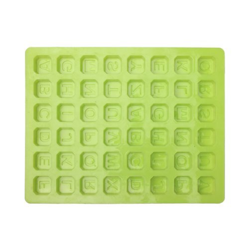 "Silicone Alphabet 48 Letters Cake Cookie Bake Mold" shopping N2