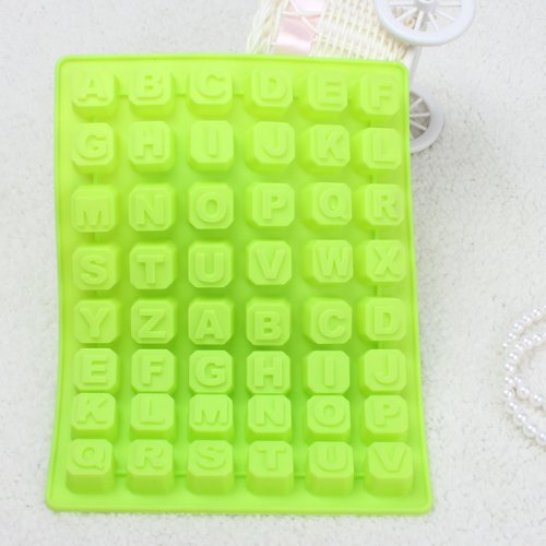 "Silicone Alphabet 48 Letters Cake Cookie Bake Mold" shopping N5