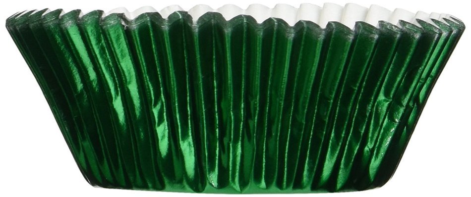Fox Run Green Foil Standard Bake Cups, 32 Cups