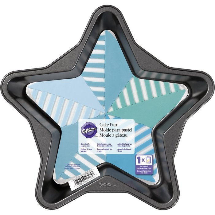 Wilton 2105-6185 Star-Shaped Cake Pan, 6" x 2"