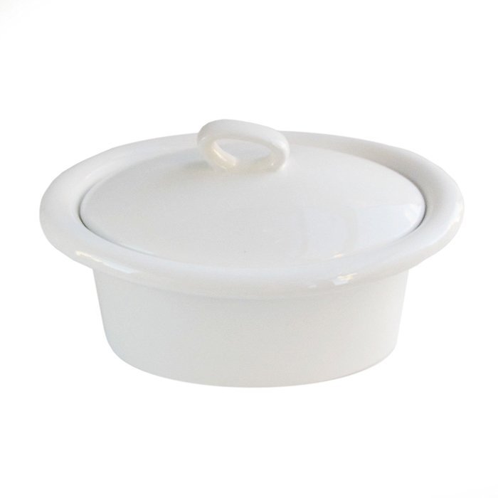 American Atelier 6216-CAS8 Essex Oval Casserole with Lid, White