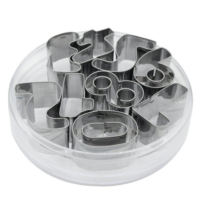 uxcell Number Shape Biscuit Cookie Cake Fondant Cutter Mould Mold Tool 9 in 1