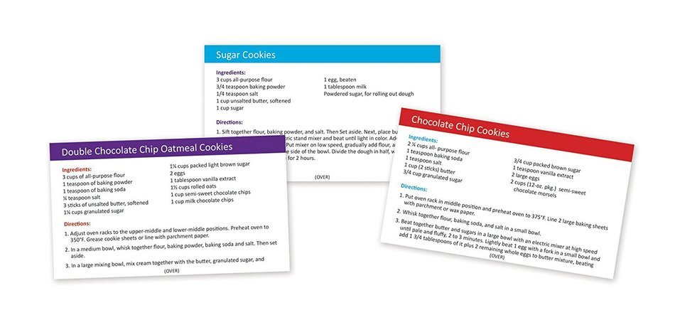 Science Cookie Cutters, Stencils and Recipe Cards Set N3