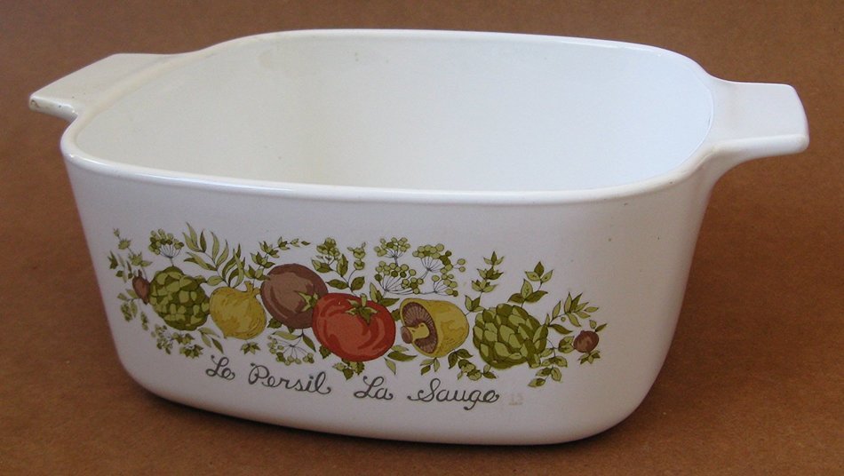 Corning Ware A-1 1/2-B 1.5 Liter Le Persil La Sauge Spice of Life Corningware Bake Dish - No lid included