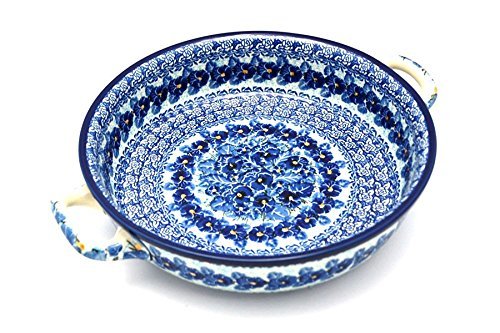 Polish Pottery Baker - Round with Handles - Large - Unikat Signature U3639