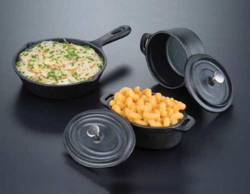 American Metalcraft CIPOV63 Cast Iron, 6.5" Length x 2.6" Width, Black N2