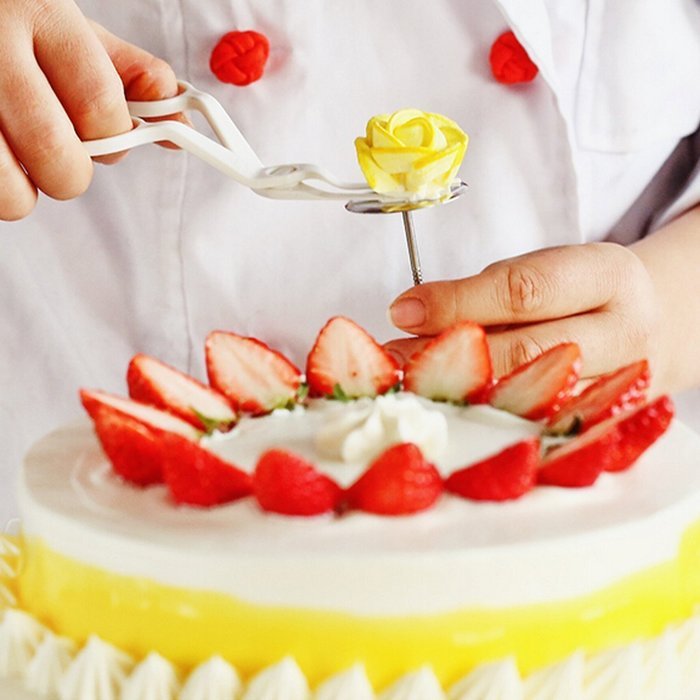 Yonger Cake Flower Lifter for Decoration Cream Roses Decorating Scissors N4