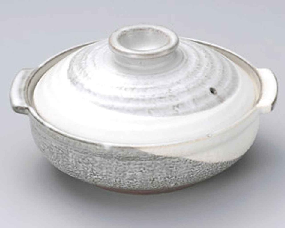 Kyoto-Kobiki for 3-4 persons 9.8inch Donabe Japanese Hot pot Grey Ceramic Made in Japan
