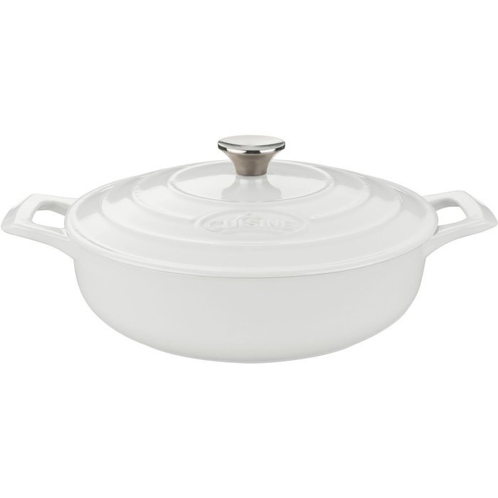 La Cuisine PRO Saute 3.75 Qt Enameled Cast Iron Covered Dutch Oven, Blue N10