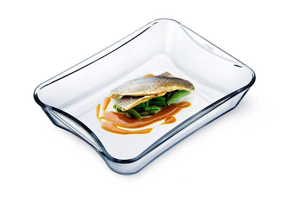 Simax Glassware 7226 Rectangular Casserole Pan, 3.5-Quart