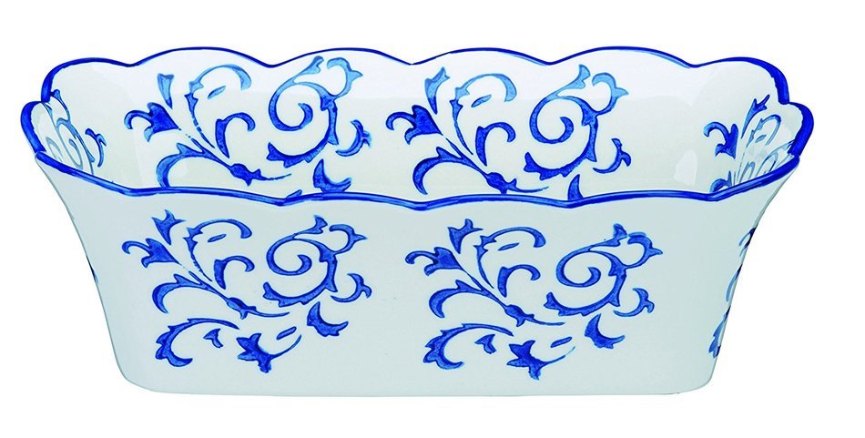 BIA Cordon Bleu White Porcelain with Blue Swirls 6 ounce Ramekin- Set of 4 N5