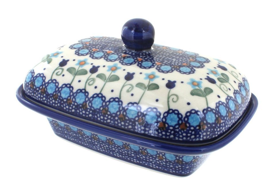 Polish Pottery Savannah Butter Dish