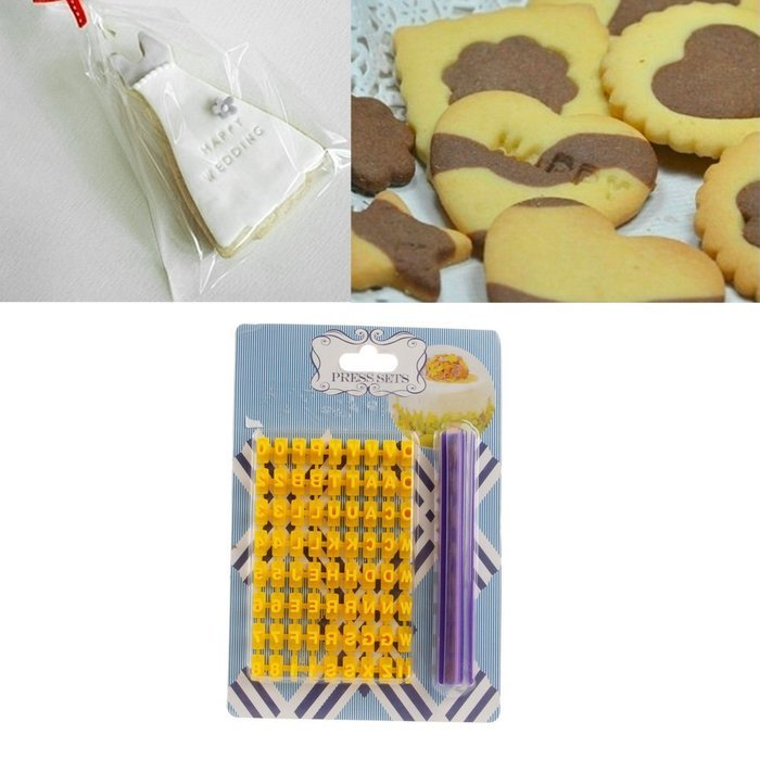 Delight eShop Alphabet Letter Number Fondant Cake Biscuit Cookie Cutter Mold Kit DIY Tools N3