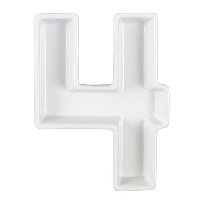 Ivy Lane Design Ceramic Greek Alphabet Dish, Pi N2