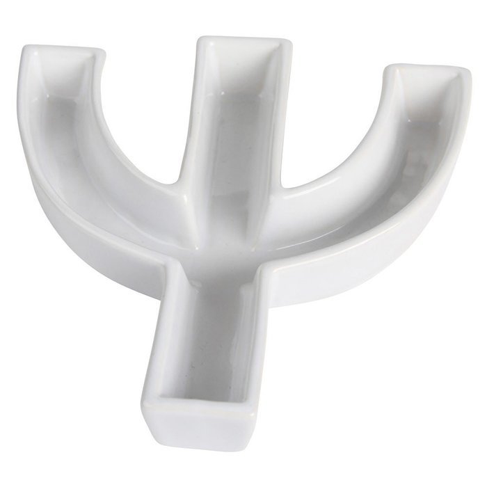 Ivy Lane Design Ceramic Greek Alphabet Dish, Pi N7