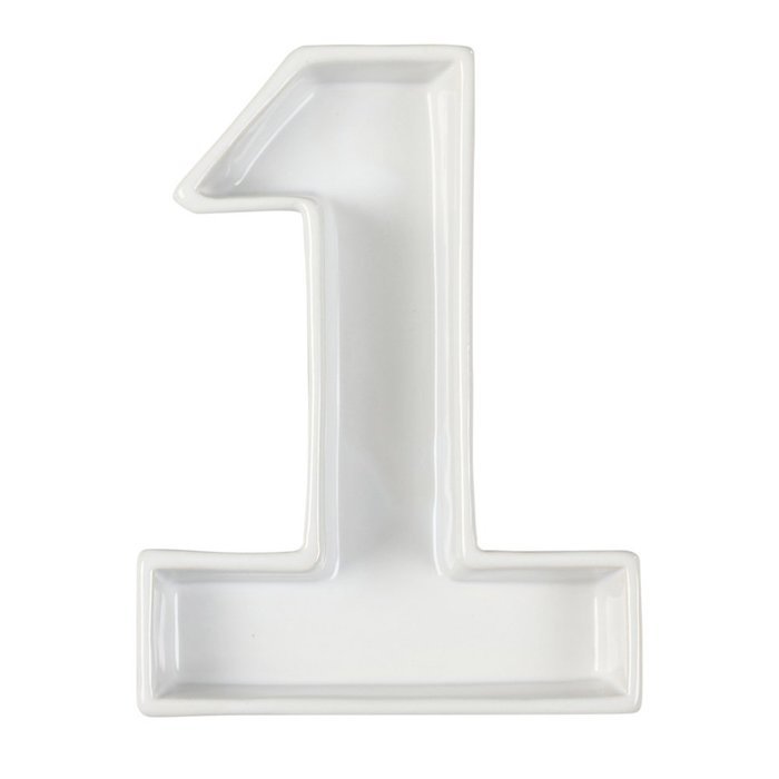 Ivy Lane Design Ceramic Greek Alphabet Dish, Pi N8