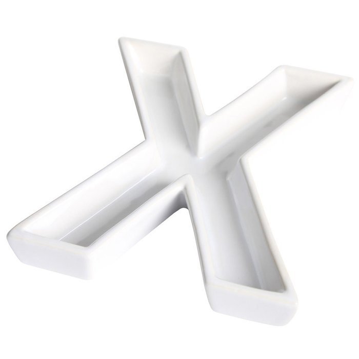 Ivy Lane Design Ceramic Greek Alphabet Dish, Pi N11