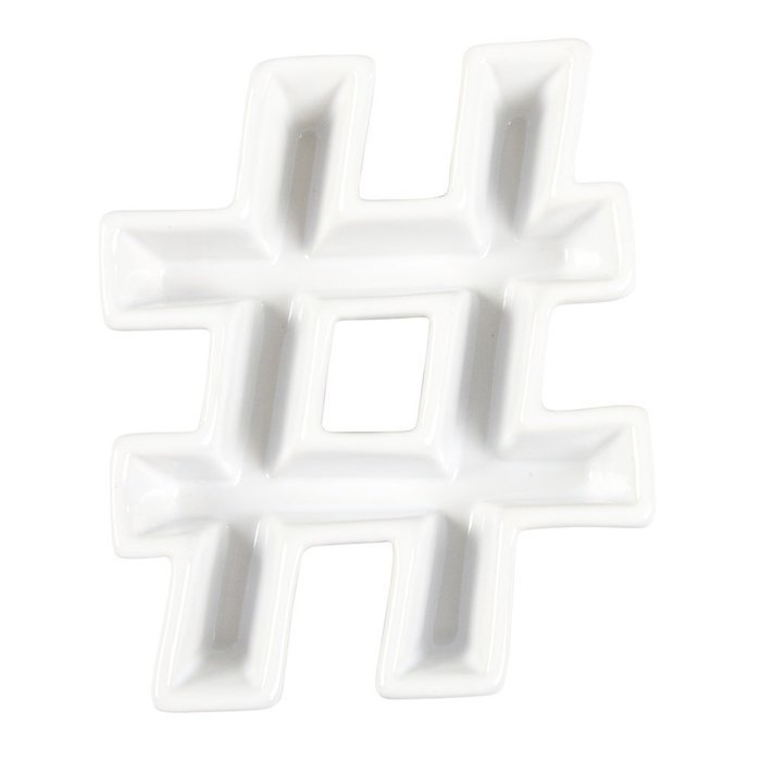 Ivy Lane Design Ceramic Greek Alphabet Dish, Pi N13