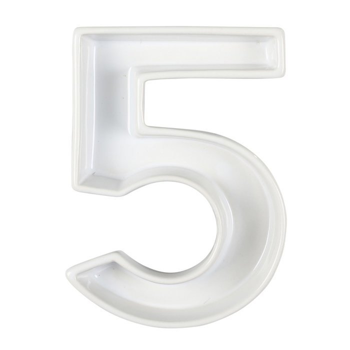 Ivy Lane Design Ceramic Greek Alphabet Dish, Pi N23