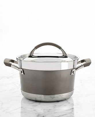 KitchenAid 4 Quart Covered Casserole Pan Clad Stainless Steel