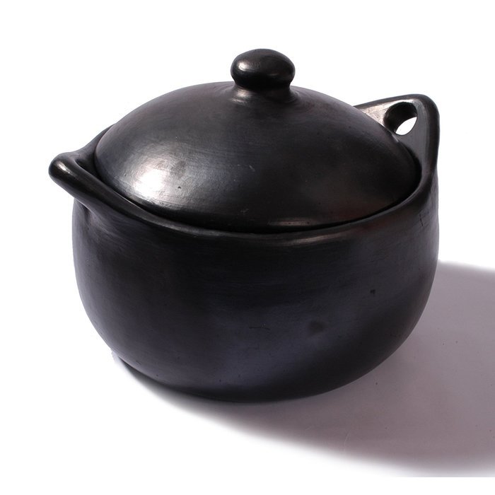Black Clay, La Chamba Stew Pot - Large - 6 quarts N2