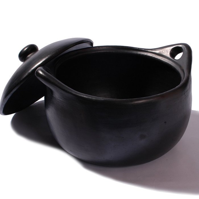 Black Clay, La Chamba Stew Pot - Large - 6 quarts N3