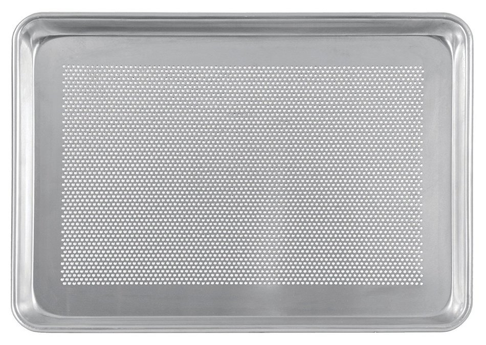 Crestware SP1813P Perforated Half Sheet Pan, 18 by 13 by 1", Silver