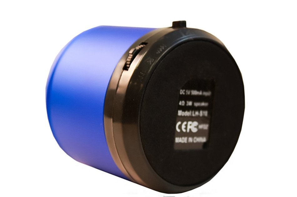 Wireless Portable Blue Bluetooth Speaker Rhino Vox Ultimate Sound Mini Hands Free and Easy to Pair